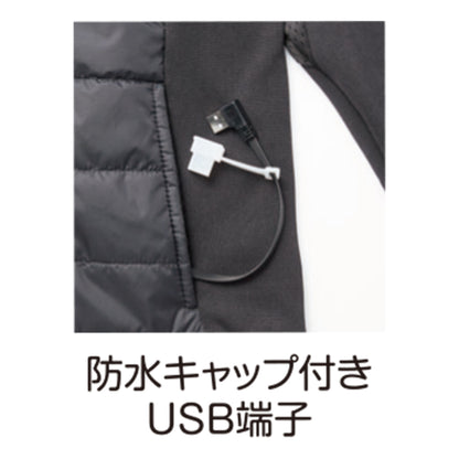 41101　WスイッチヒートインサレーションＪＫ（単品）　グレー