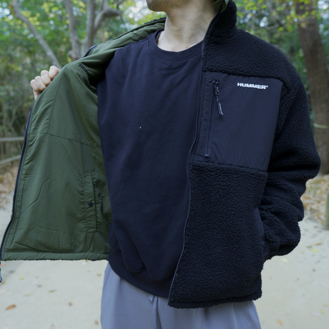 ＨＭ－Ｗ１２フリースリバーシブルジャケット